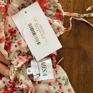 NWT MISA Fallon Dress Poppy